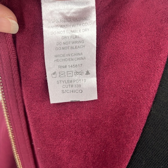 Windsor Plunging Vneck Faux Suede Wine Mini Dress Women's sz. Small - Picture 6 of 13